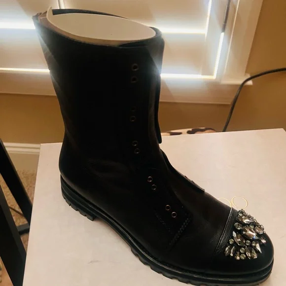 Jimmy Choo Black Embellished Moto Boots
New never worn - Picture 5 of 10